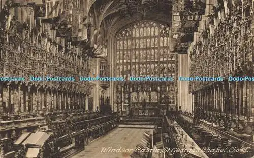 R566961 Windsor Castle St Georges Chapel Choir E Friths Series No 35393