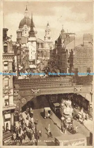 R565416 Ludgate Hill and St Pauls London W Strakers Exclusive Series