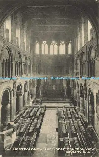 R565485 St Bartholomews The Great General View Looking East London Stereoscopic