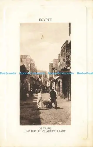 R565523 Egypte Le Caire Une Rue Au Quartier Arabe Nr. 13 L und H Kairo Postkarte T