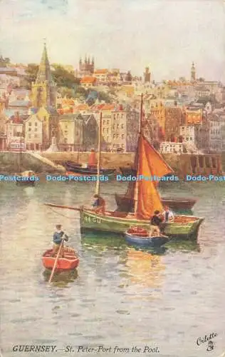 R565545 Guernsey St Peter Port aus Pool Oilette Serie I Tuck Kanalinseln H