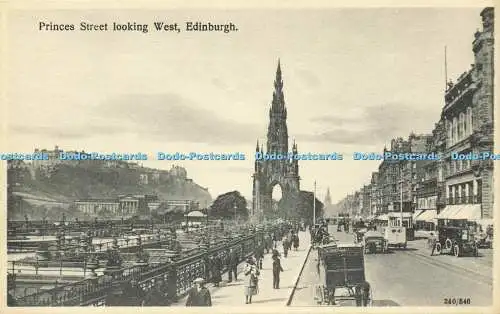 R568985 Princes Street Look West Edinburgh 340 546 Reliable Series W R and S