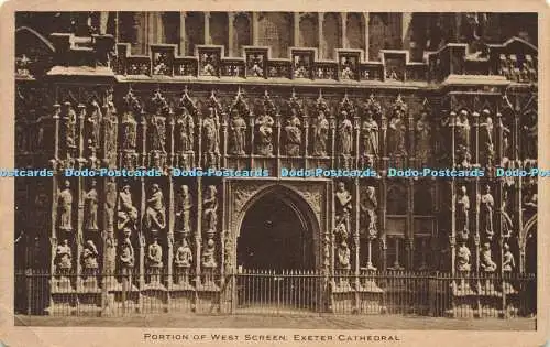 R568994 Teil der West Screen Exeter Cathedral J Welch