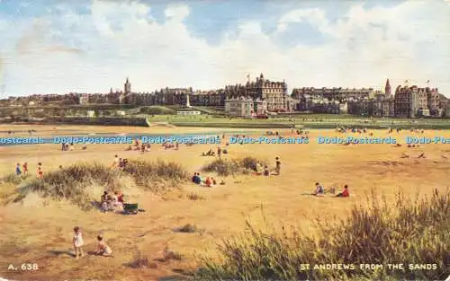 R567182 A 638 St Andrews from Sands Art Colour Brian Gerald Valentines