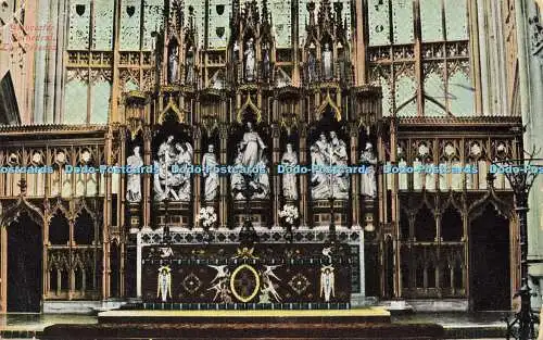 R569051 Gloucester Cathedral Reredos W H S and S County Serie 1907