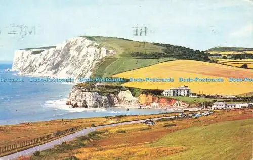 R567242 Freshwater Bay and Tennyson Down I W Nigh Jarrold 1975