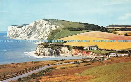 R567243 Freshwater Bay and Tennyson Down I W Nigh Jarrold 1973