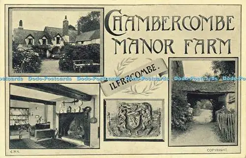 R569084 Chambercombe Manor Farm Ilfracombe E W A Fugengravur Multi View