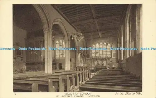 R569117 10 Tower of London St Peters Chapel Interior H M Office of Works Harriso