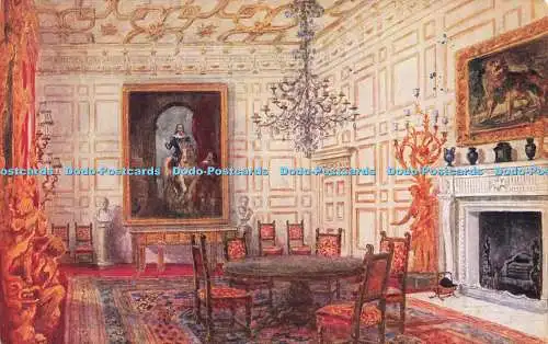 R567314 Great Dining Room Warwick Castle Salmon W W Quatremain