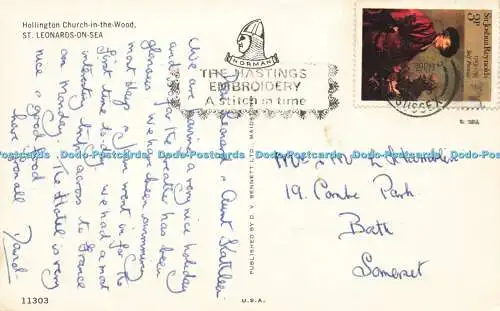 R567351 Hollington Church in Wood St Leonards on Sea Norman D V Bennett