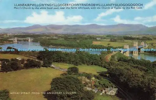 R569221 Menai Strait from Anglesey Column Salmon