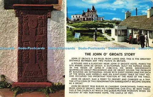 R569245 John O Groats Story Grave Canisbay Church Caithness Last House in Scotla