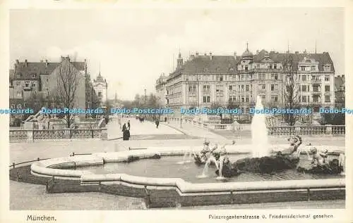 R567424 München Prinzregentenstrasse v Friedensdenkmal gesehen Veltens J Velten