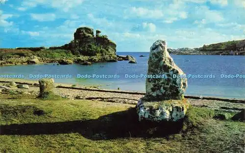 R569256 Sir Cloudesley Shovells Grave at Porthellick Bay St Marys Scilly R1901 F