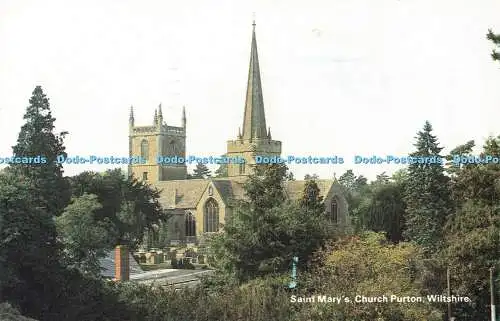 R569281 Saint Marys Church Purton Wiltshire Grafikdruck 1984