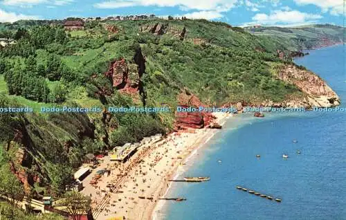 R569282 Oddicombe Beach Babbacombe Devon Litho Kanada 1970 N P O Belfast