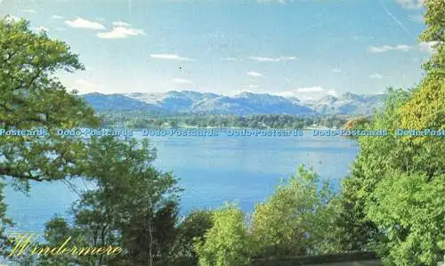 R570932 Windermere Old Lakeland Dialekt Souvenir Postkarte Bowness Low Wood Amble