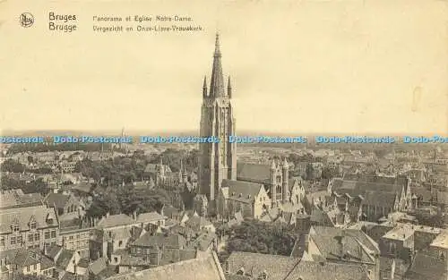 R567457 Nels Brügge Panorama et Eglise Notre Dame Ern Thill