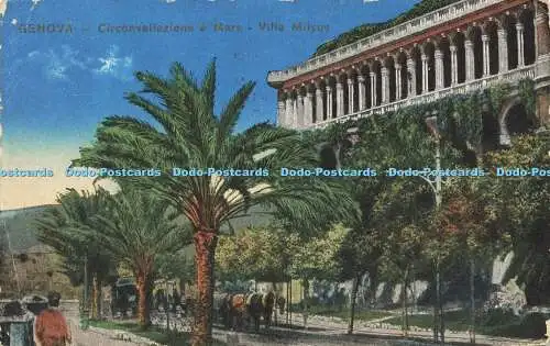 R567458 Genova Circonvallazione e Mare Villa Milyus T Dell Avo 1918