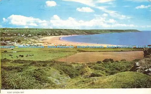 R569293 Port Eynon Bay Cotman Color Jarrold 1970