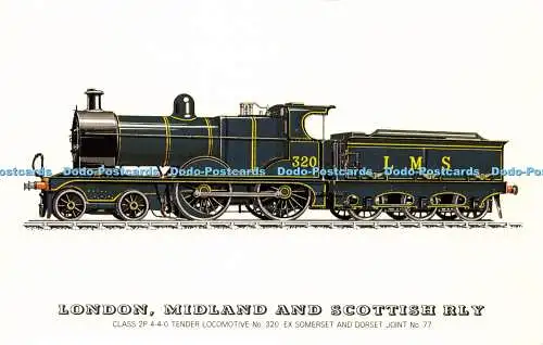 R570948 London Midland and Scottish Railway Class 2P 4 4 0 Tenderlok 320