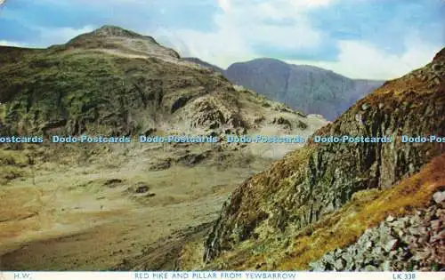 R569307 H W Red Pike and Pillar from Yewbarrow LK 338 H Webster Helvellyn House