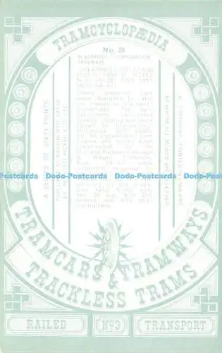 R570978 Blackpool Corporation Tramways Dreadnought Class Built 1898 9 Tramcyclop