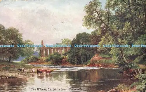 R567001 Wharfe Yorkshire in der Nähe von Bolton Abbey Gem Picture Postkarten Serie A4 von R