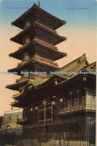 R565936 Bruxelles Laeken La Tour Japonaise N Sch Br Ed Japanischer Turm