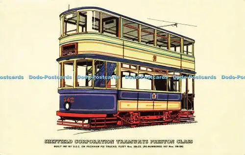 R571000 Sheffield Corporation Straßenbahnen Preston Klasse 1907 U E C auf Peckham P22 T