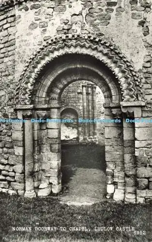 R565957 Norman Doorway to Chapel Ludlow Castle 6952 Salmon RP