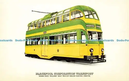 R571006 Blackpool Corporation Transport Double Deck Balloon 1934 35 English Elec