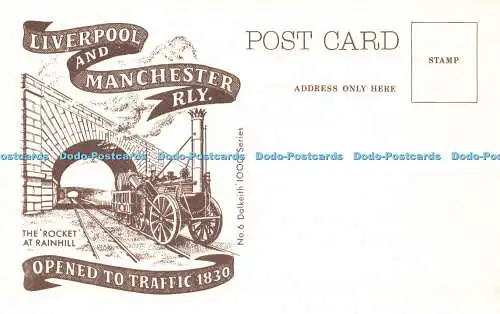 R569359 Liverpool und Manchester Rly 1830 für Rakete in Rainhill N geöffnet