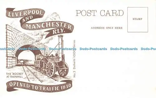 R569362 Railway Omnibus Liverpool and Manchester Rly Opened to Traffic 1830 Rock