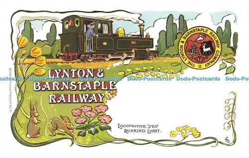 R569375 Lynton Barnstaple Eisenbahn Lokomotive Yeo Lauflicht Dalkeith Bild