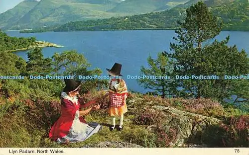 R571021 Llyn Padarn North Wales 78 Color Gloss View Series Bamforth John T Pulle