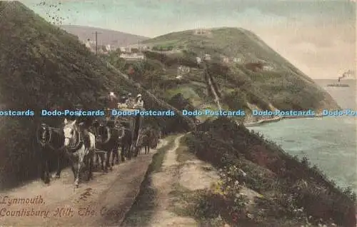 R565976 Lynmouth Countisbury Hilt Coach Friths Serie Nr 59404 1908