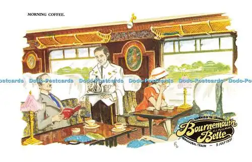 R569379 Bournemouth Belle 1931 Morgenkaffee Dalkeith Ansichtskarte Nr 51