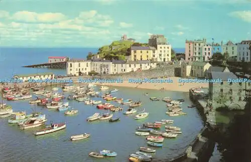 R571023 Tenby Harbour and Castle Hill Archway 1975