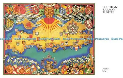 R569388 Southern Railway Plakate Shep Coat of Arms Dalkeith No 311