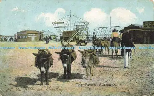 R565987 King Beach Skegness Fine Art Post Cards Shureys Publications 1907