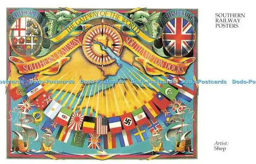R569389 Southern Railway Poster Shep Gateway of World Southern Railway Southamp