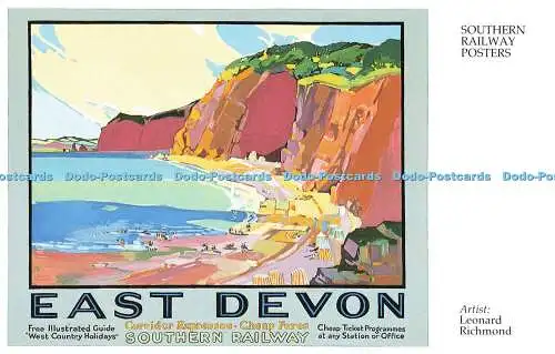 R569391 Southern Railway Poster Leonard Richmond East Devon Corridor Expresses