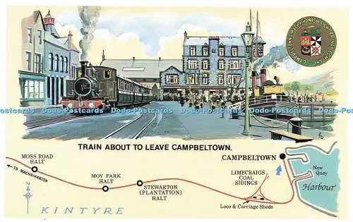 R569397 Zug verlässt Campbeltown Campbeltown und Machrihanish Light Rail