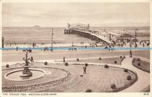 R566010 Grand Pier Weston Super Mare 8540 Solograph Series De Luxe Photogravure