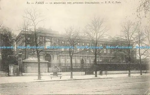 R567575 82 Paris Le Ministere des Affaires Etrangeres P P C Paris 1903