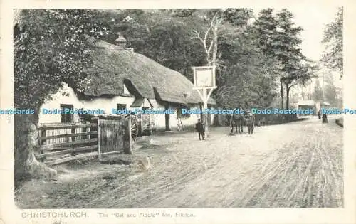 R567578 5592 Christchurch Cat and Fiddle Inn Hinton Peacock Brand Platino Photo