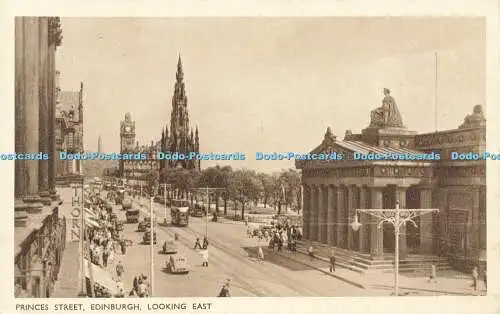 R566042 Princes Street Edinburgh Looking East M und L National Series