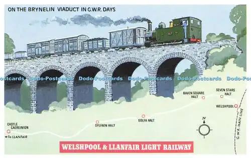 R569469 On Brynelin Viaduct in G W R Days Welshpool and Llanfair Light Railway D